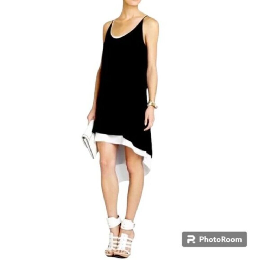 BCBGMaxAzria Black & White GIGI Tank Dress Size S